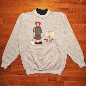 Vintage 90s "Housework Makes You Ugly" Sweatshirt - Large